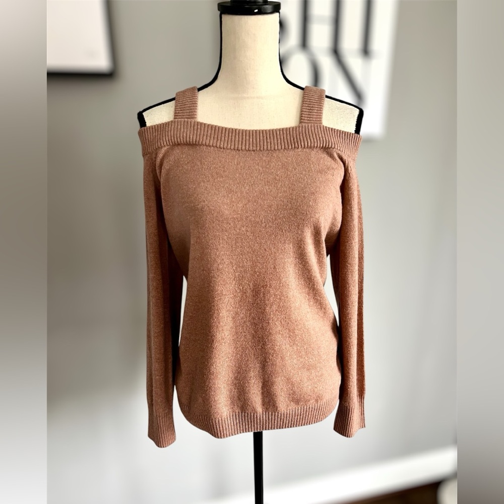 SWTR Off-the-Shoulder Wool/Cashmere Sweater